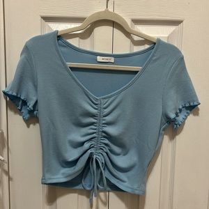 Better be baby blue blouse